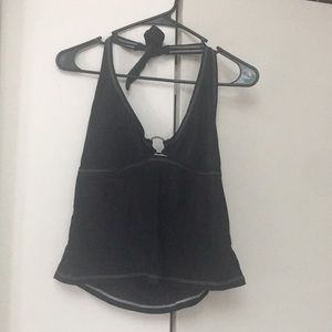 Black Isaac Mizrahi tankini bathing suit top!